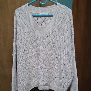 Miracle Cream V-Neck Women's Sweater